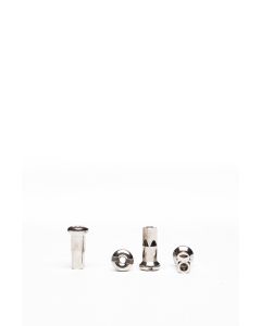 Alpina nippel 14G/12.3mm/Ø4mm/Fg 2.3, messing vernikkeld